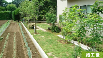 埼玉県坂戸市Y邸 裏側 施工後。
