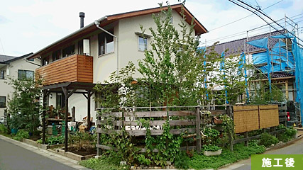 飯能市 チルチンびと風の庭 施工後